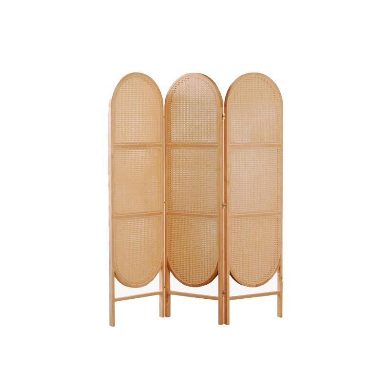 Cane Rattan Room Divider/ Screen, Oak Weilai Concept