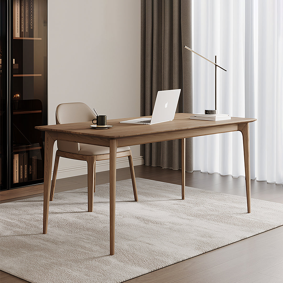 Mei Office Desk, Solid Wood, Ash Wood-Weilai Concept-Weilai Concept