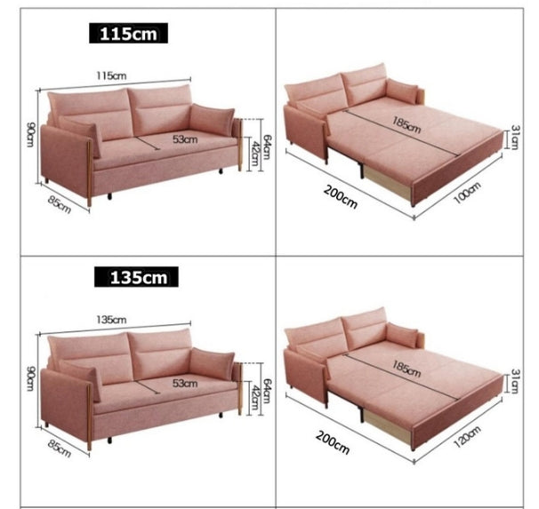 SB122 Two Seater Sofa Bed