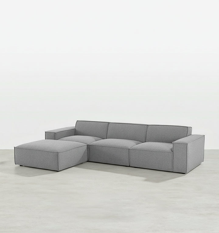 Oakland Four Seater Sofa, Four Seater Corner Sofa, Modular Sofa - light blue corner sofa
