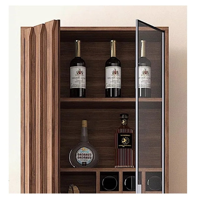 Dory Wine Cabinet, Solid Wood, More Sizes-Weilai Concept-Weilai Concept