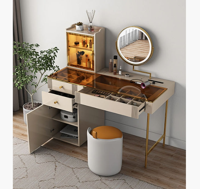 Aden Dressing Table Set With Mirror