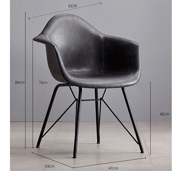 Bobby Dining Chair, Distressed Leather