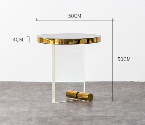 Caldera Round Side Table, Acrylic
