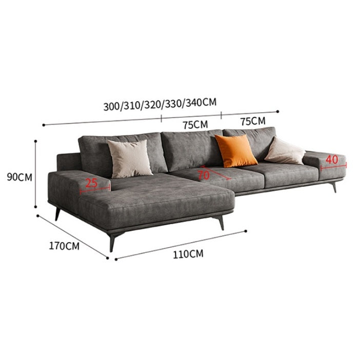 Jarrod Three Seater, Four Seater, Five Seater Corner Sofa-Weilai Concept-Weilai Concept