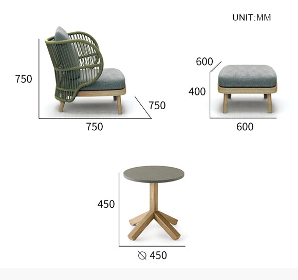 Temescal Armchair, Outdoor Furniture