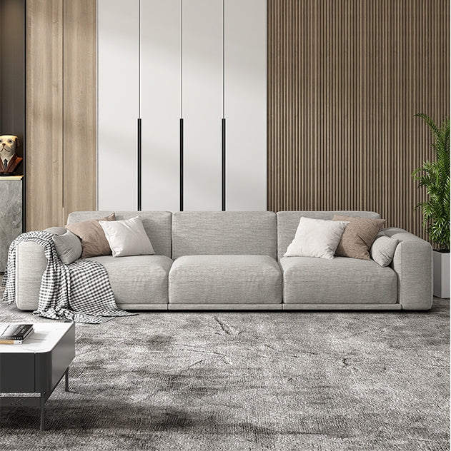 Frances Two Seater, Three Seater Sofa, Cotton Linen-Weilai Concept-Grey-Three Seater 280cm-Weilai Concept