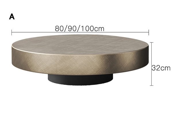 Gold Nesting Coffee Table 80cm/55cm With Minor Scratch, Display