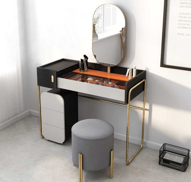 J2 Long Mirror Dressing Table | Grey Dressing table | Weilai Concept