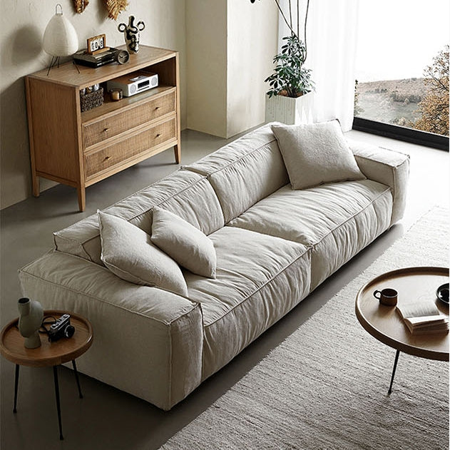 Jerome Three Seater Sofa, Cotton Linen-Weilai Concept-Weilai Concept