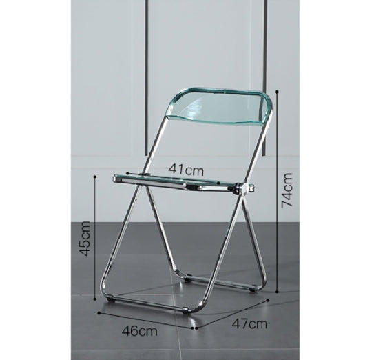 Chaise pliante en acrylique de style Philippe Starck II