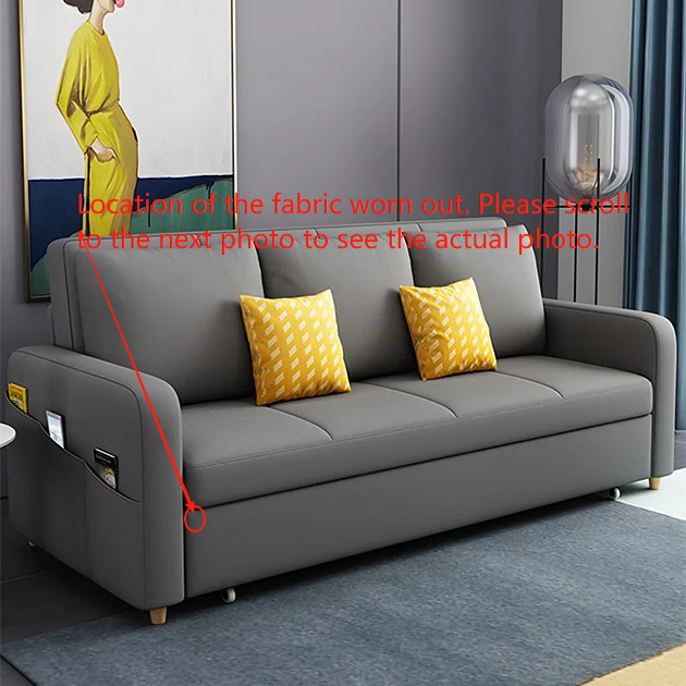 Gabriel Two Seater Sofa Bed, 200cm Dark Grey For Display With Damage