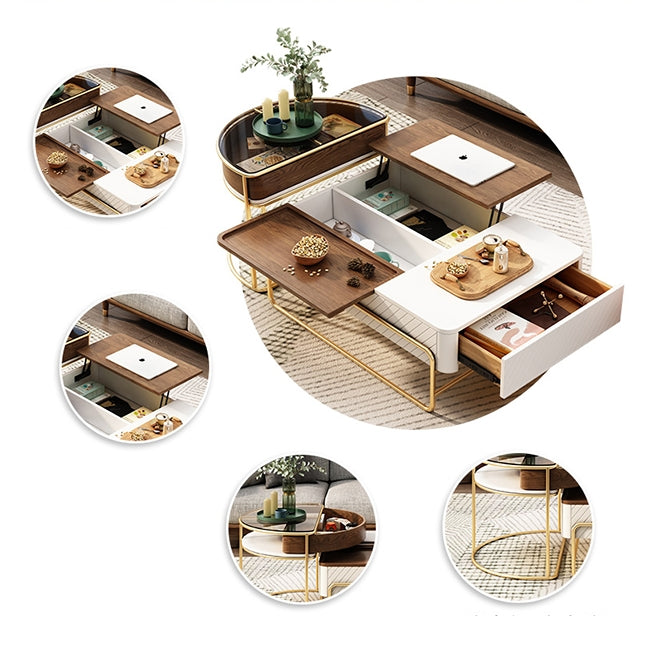 Bagnell Lift Up Coffee Table Set, Extendable Coffee Table Set-Weilai Concept-Weilai Concept