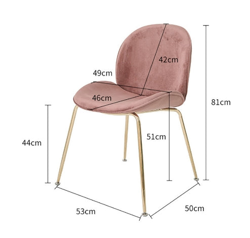 Lule Dining Chair, Velvet