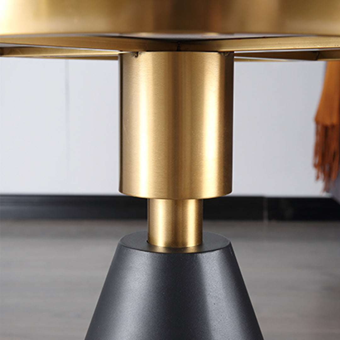 Modern Side Table with Marble Top and Metal Base-Weilai Concept-Weilai Concept