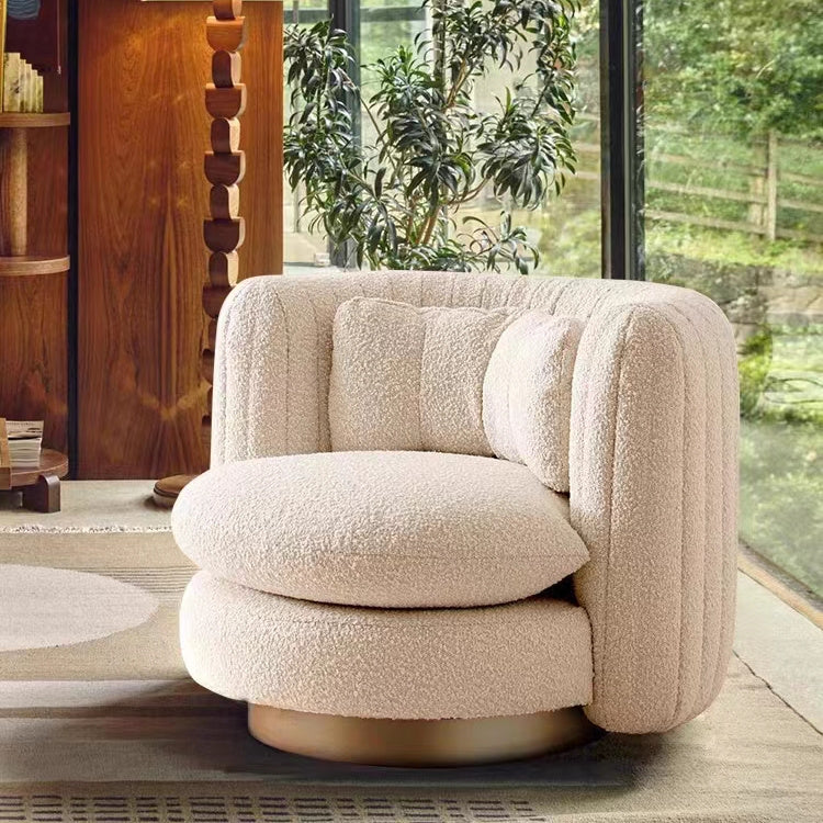 Nova Swivel Armchair, Boucle