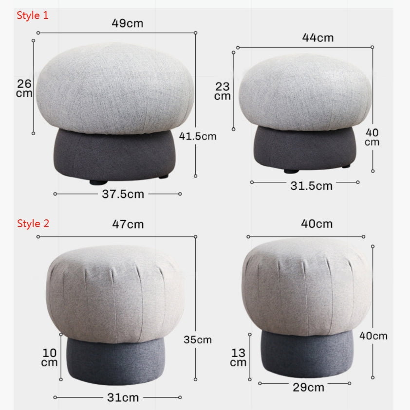 K82 MUSHROOM Kid Footstool, Multiple Color Available-Weilai Concept-Weilai Concept