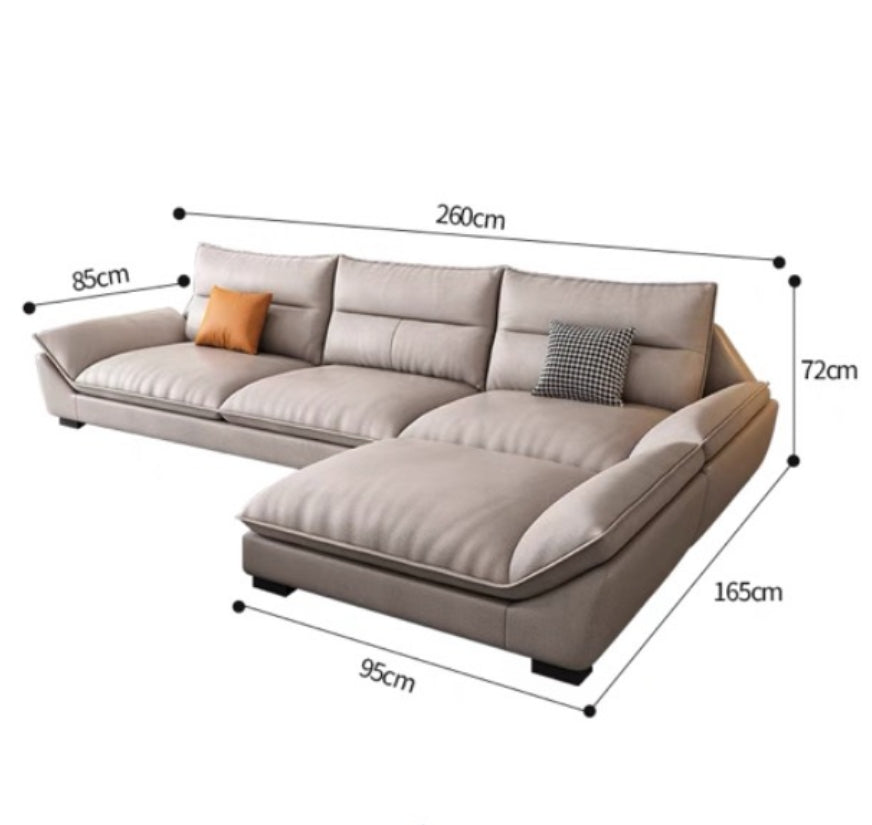 A900 Quinn Three Seater Corner Sofa, 260cm With Minor Stains & Dents For Display