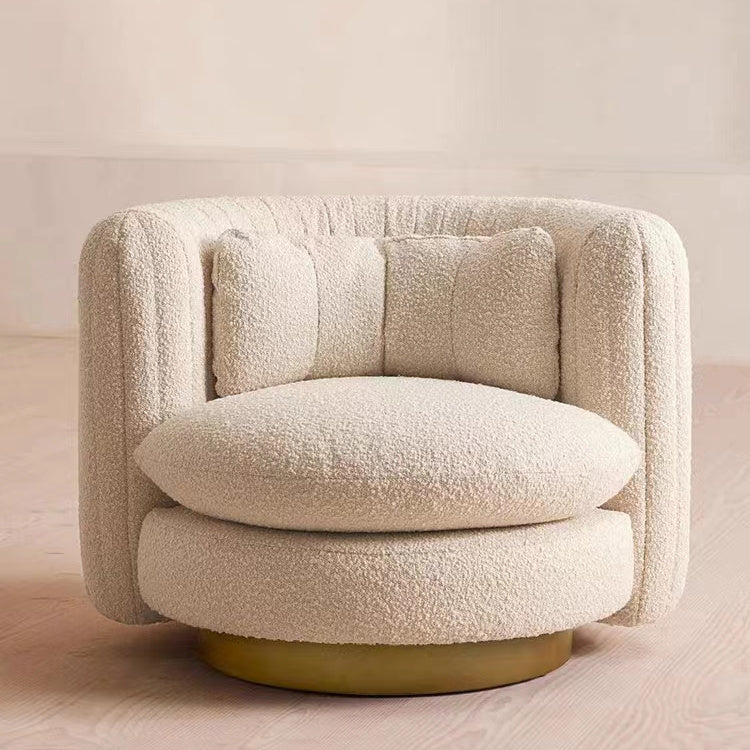Nova Swivel Armchair, Boucle