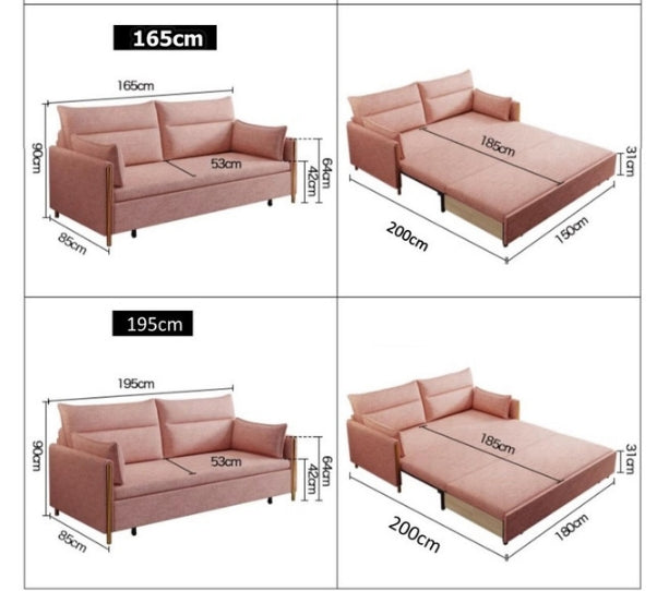 SB122 Two Seater Sofa Bed