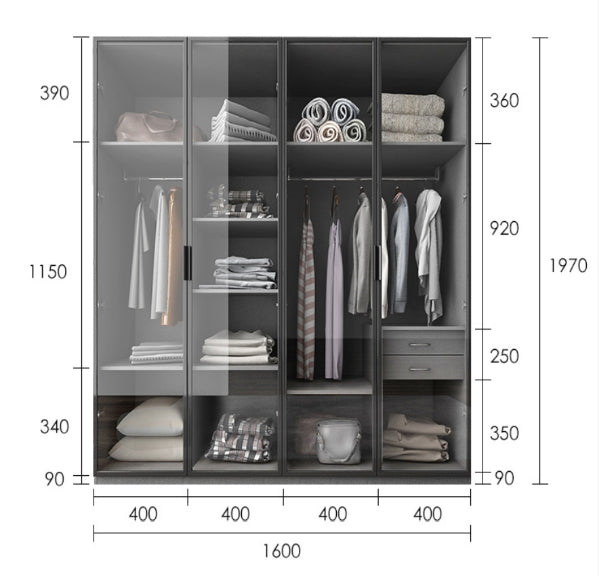 KA9370 Wardrobe, Different Sizes Available