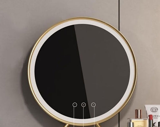 Coiffeuse Serenique avec miroir LED 