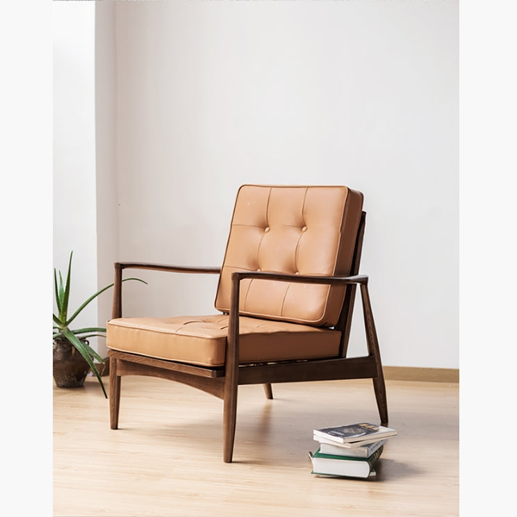 Hans CH32 Green Armchair, Solid Wood