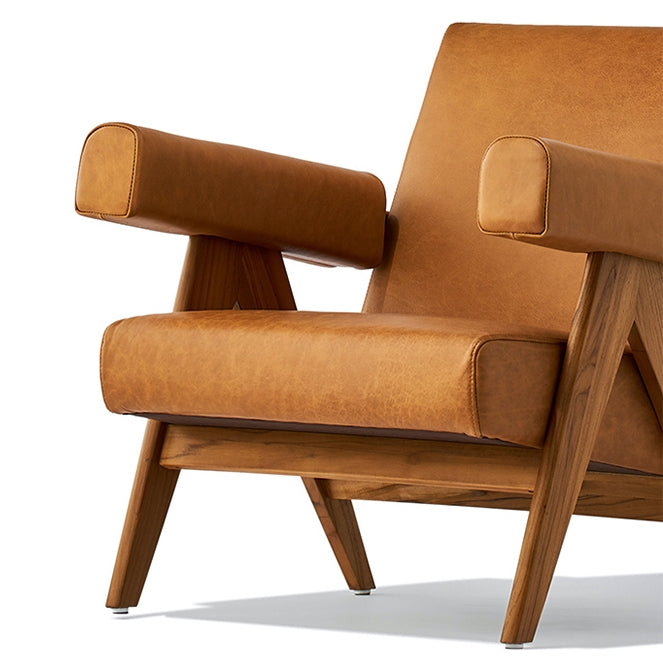 Classic Pierre J Eket Armchair, Real Leather