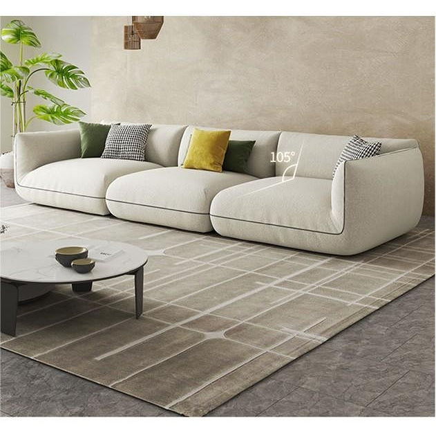 TOFU Agnes Three Seater Sofa, Modular Sofa, Suede