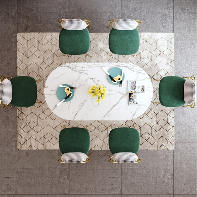 Mesa de comedor plegable moderna COSCO, verde y gris 