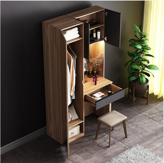 Aviral Dressing Table With Wardrobe