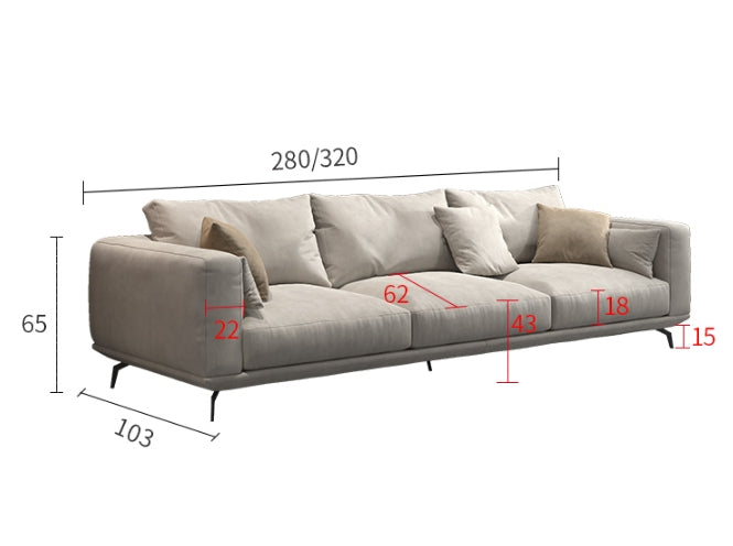 Canapé d'angle quatre places NR23 