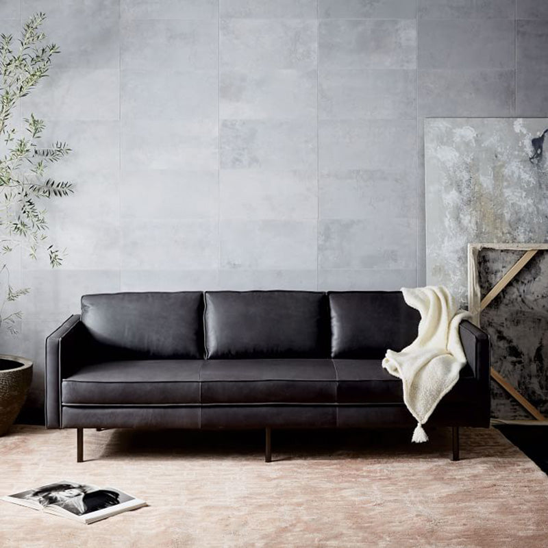 Barbican Three Seater, Real Leather-Sofas-Weilai Concept-Weilai Concept