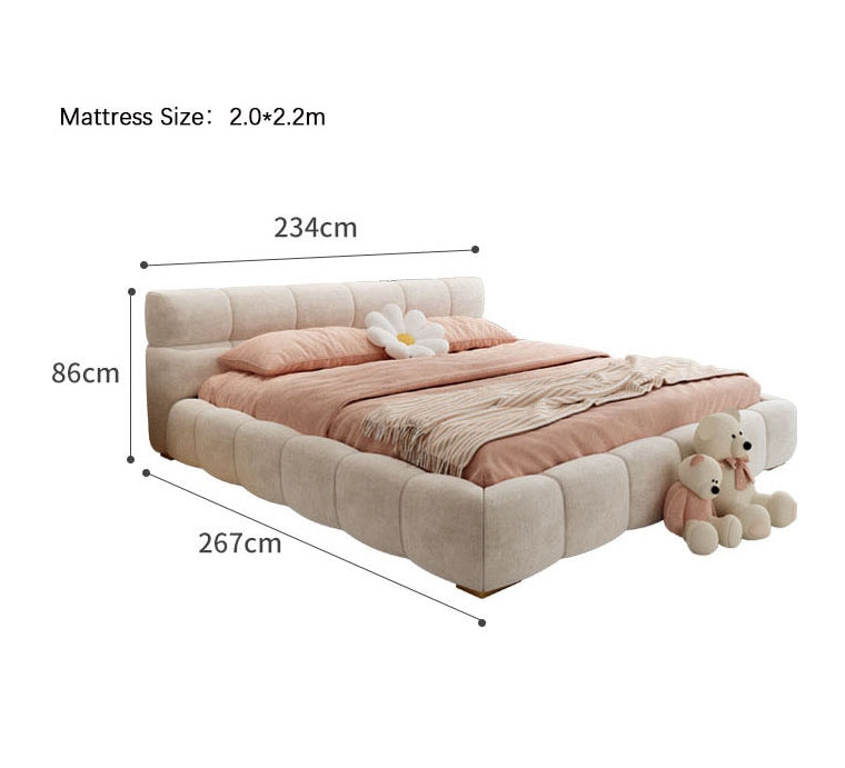 Mamie King Size Bed, More Sizes, Velvet With Storage, Gaslift