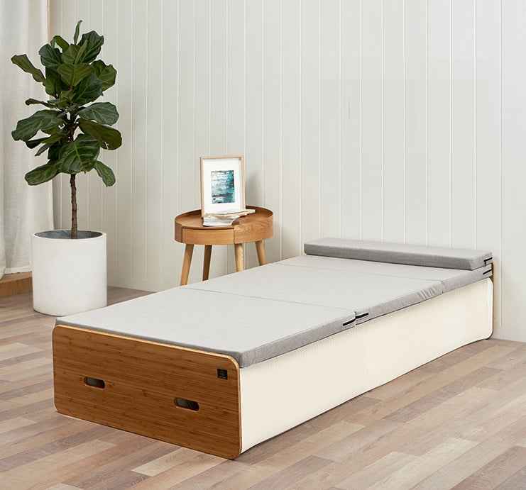 Cama individual plegable en acordeón 