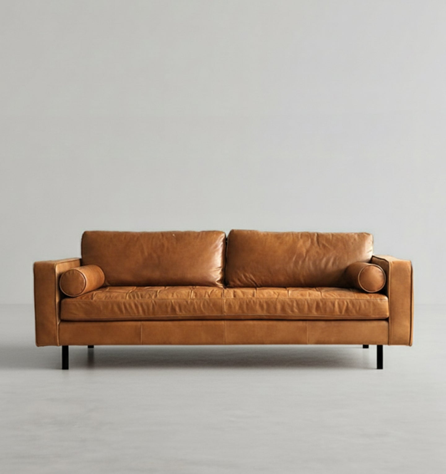 Porto Three Seater Sofa, Real Leather