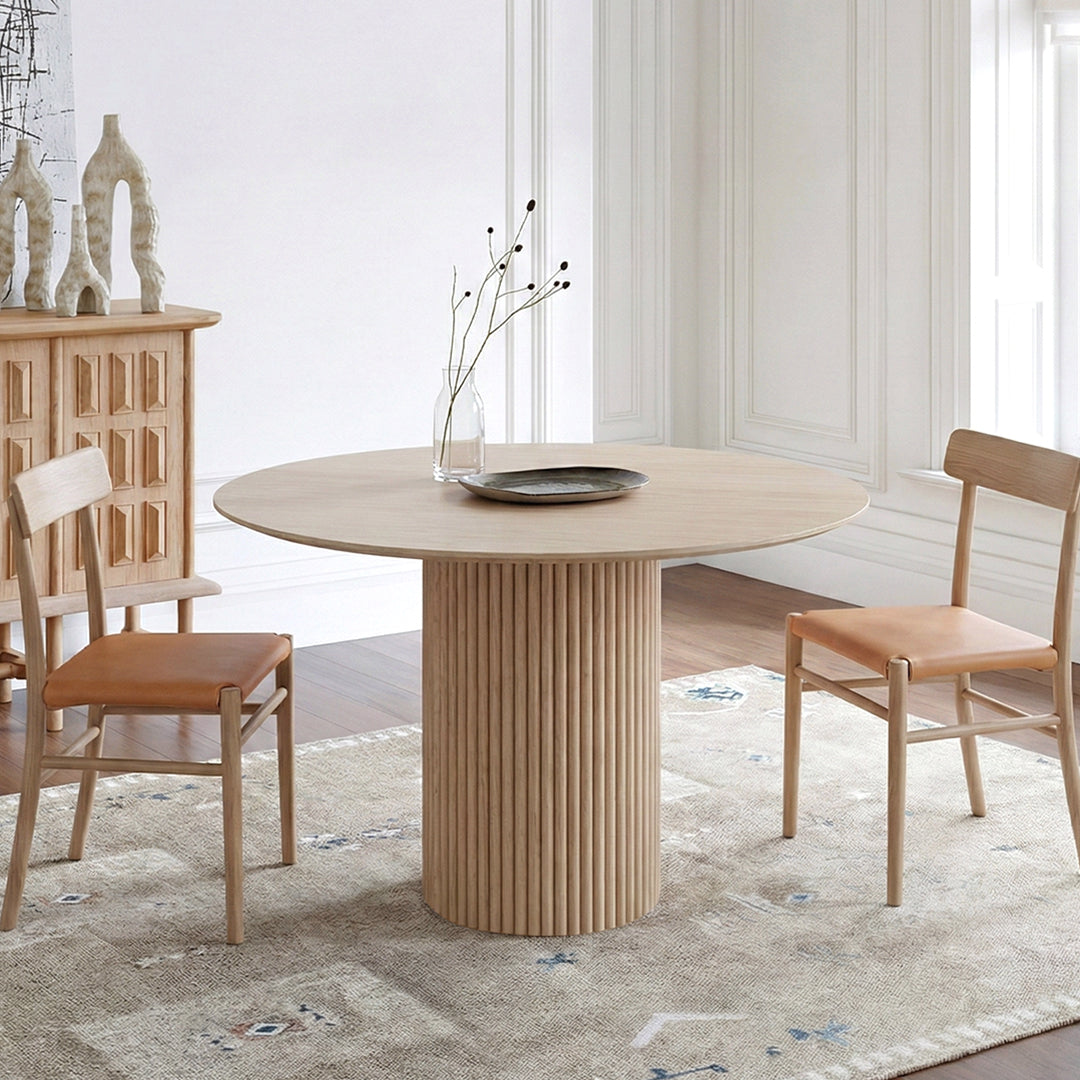 Ivar Round Dining Table - Stylish Wood Dining Table | Weilai Concept