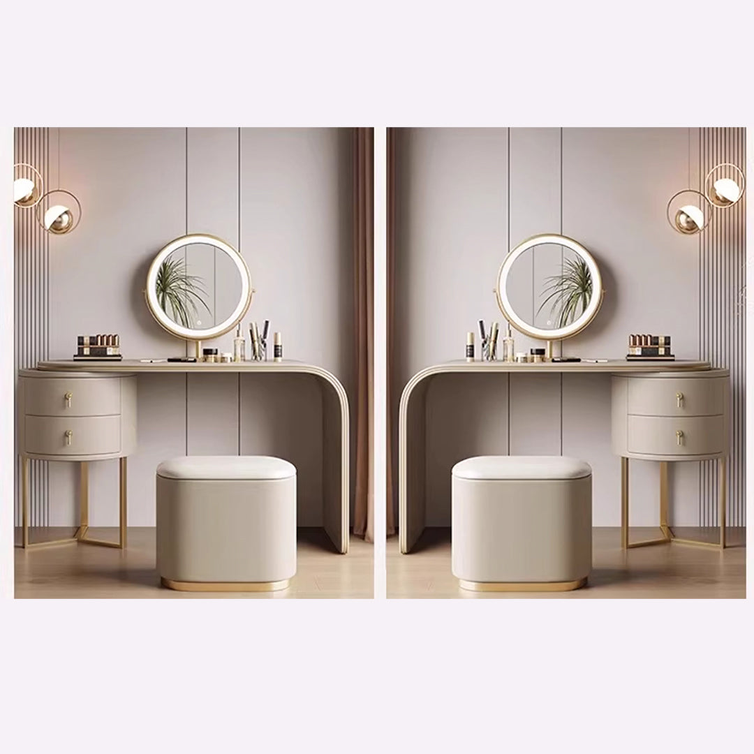 Coiffeuse Noorali avec miroir, plus de couleurs disponibles 