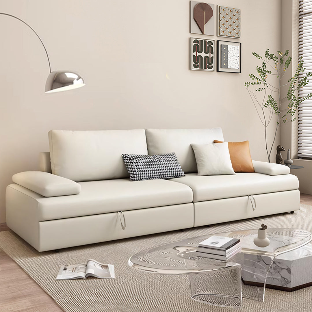 Molly Three Seater Sofa Bed, More Colours-Weilai Concept-Cream-185cm-Weilai Concept