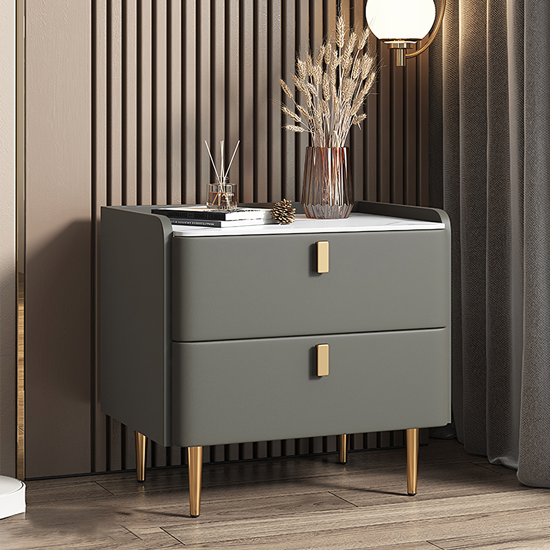 Ana Bedside Table-Weilai Concept-Dark Grey-45cm-Weilai Concept