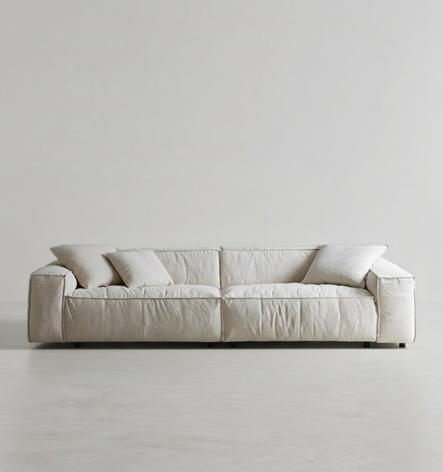 Jerome Three Seater Sofa, Modular Sofa, Cotton Linen