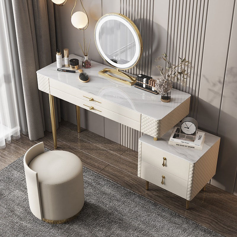 Prestigio Dressing Table With LED Mirror, White