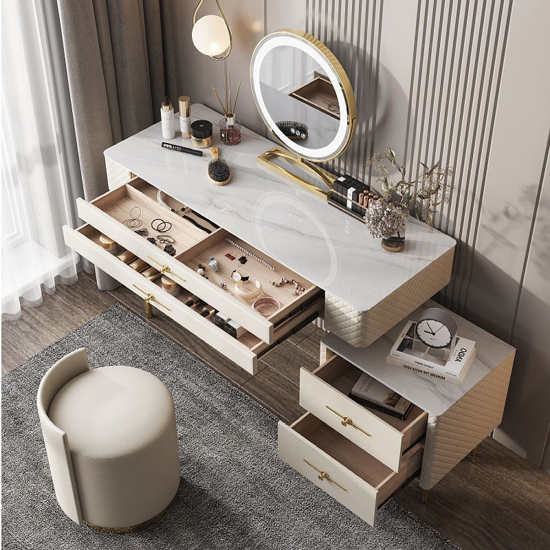 Prestigio Dressing Table With LED Mirror, White