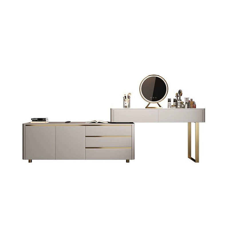 Dempsey Dressing Table With Sideboard, Extendable, Corner Dressing Table