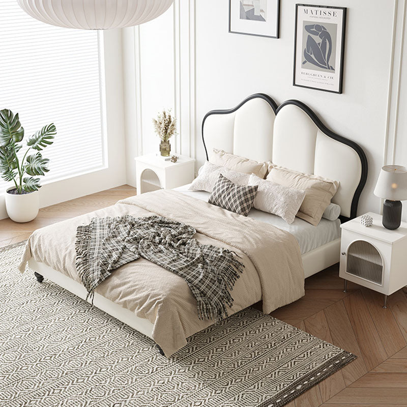 Tracy Cream Double Bed, White – Weilai Concept