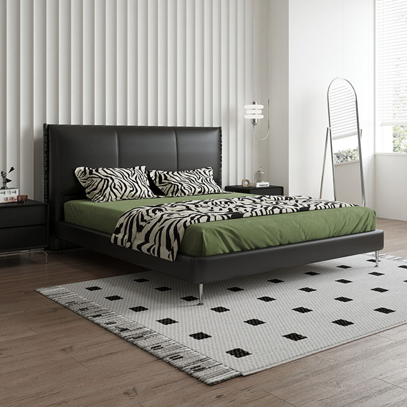 Kinza Double Bed, Leather