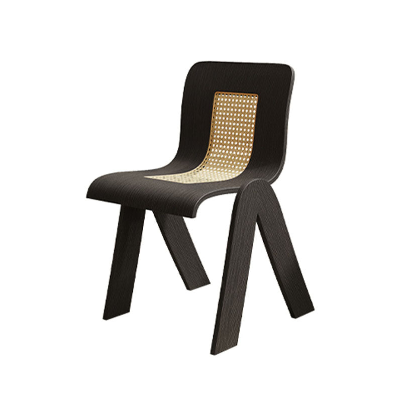 Verna Curve Dining Chair, Black