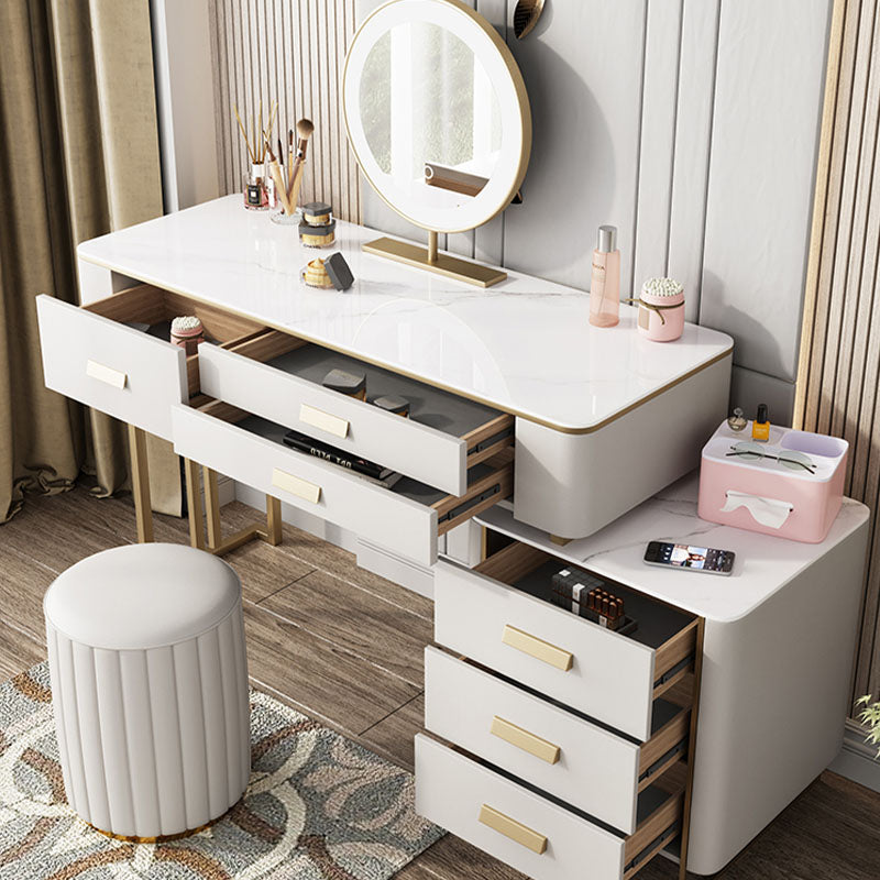Elysium Dressing Table With LED Mirror, White