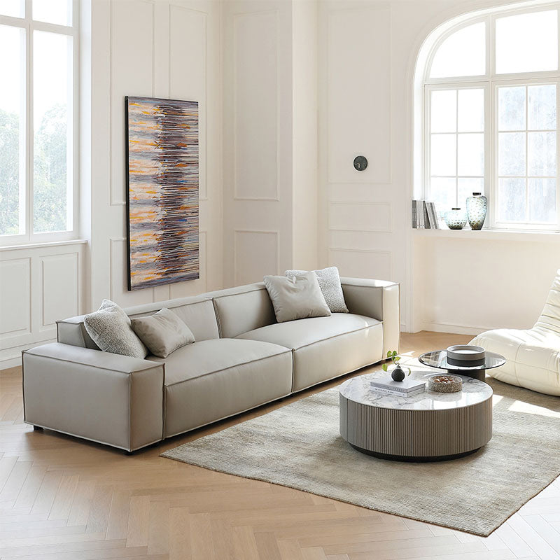 Ximenes Two Seater Sofa, Leathaire