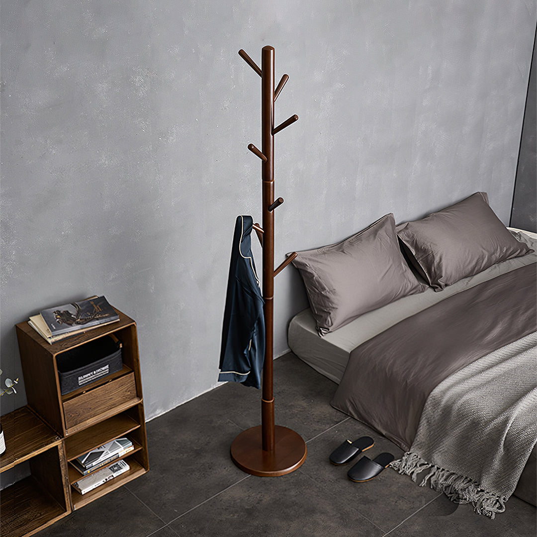 Morgan Coat Hanger, Coat Rack, With 8 Hooks, Solid Wood-Weilai Concept-Weilai Concept